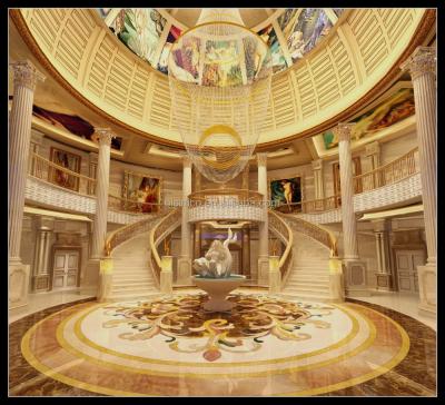 China Luxurious classic high definition interior 3D rendering for European palace villa for sale