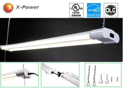 China 4 Foot Linkable LED Shop Lights 40W Double Light Fixture With Pull Chain Switch for sale