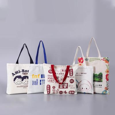 China Oversized Handled Bag of Tote Bags For Sublimation Large Tote Canvas Tote Bag Custom Logo Printed Recycled Reusable Sublimation Tote for sale