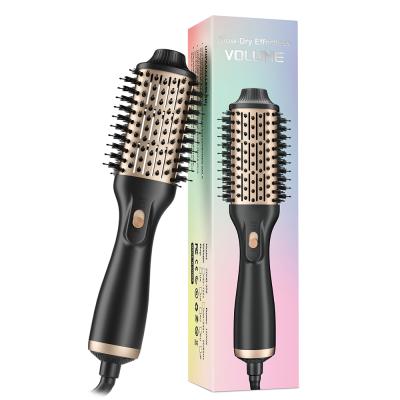 China Best Dropshipping Round Hair Brush Ionic Hot Blow Dryer Airbrush Brush For Drying for sale