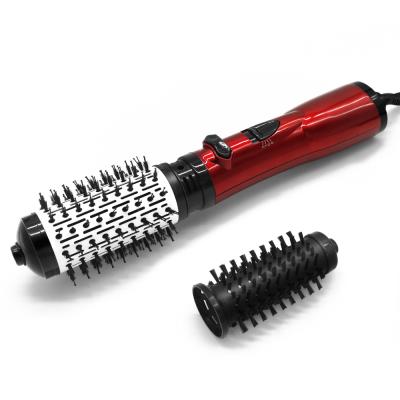 China Ionic Rotating Electric Hair Straightener Brush Hair Curler Dryer Sweep Comb Negative Hot Air Ion Hair Styler Comb for sale