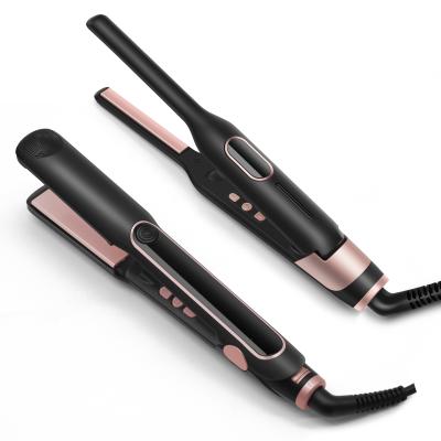 China Negative Ceramic Hair Straightener Tourmaline Ion Flat Iron with Digital Temperature Control Smooth, Style All Hair for sale