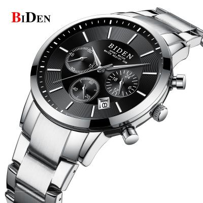 China Chronograph BIDEN Sports Watches Men Wrist Waterproof New Design Customize Logo Watch Factory Price Mens Diver Watch for sale