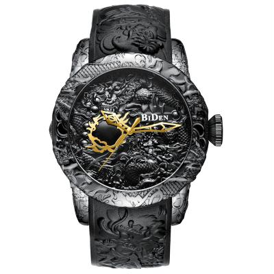 China Water Resistant 0129 BIDEN Burst Luxury Dragon Quartz Watches Men for sale