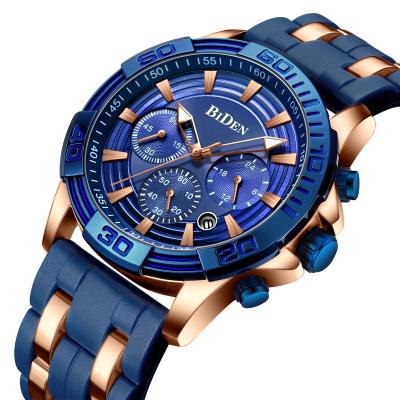 China Relogio Masculino silicone brand quartz wristwatches mens day/date fashion top luxury watch men waterproof strap Reloj Hombre for sale