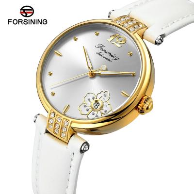 China Water Resistant Forsining Fashion Gold Diamond Mechanical Watches In Wristwatches For Women for sale