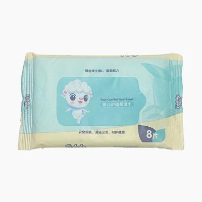 China Package Refill/8 Tub Plastic Fliptop Sheets/Pack Customized Wet Clean Wet Face Body Cloth Hand Tissue Disposable Wet Paper Towel for sale