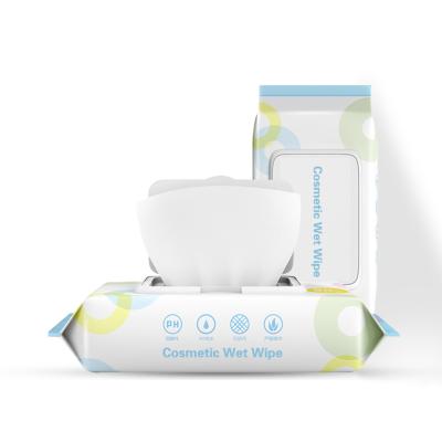 China Cosmetic Wet Individual Private Label Makeup Remover Plastic Fliptop Refill/ Tub Plastic Cloth Custom Natural Wipe Package for sale