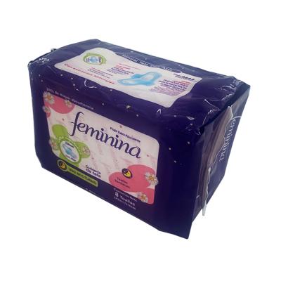 China Custom Side-gather New Flower Scented Disposable Black Color Charcoal Bamboo Sanitary Napkins Biodegradable for sale