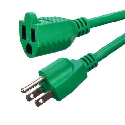 Cina Verde impermeabile standard americano 3 pin verde ETL cavo di estensione pesante elettrodomestico livello IP IP11 in vendita