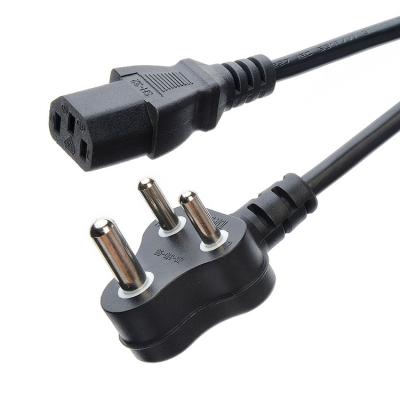 China Black Cable South Africa SABS Standard Home Appliances Power Cords Extension Cords for Residential / General-Purpose for sale