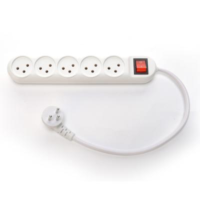 China Power Strip Israël Type 5 Pin Multi Socket Plug Extension Cord Customized Support Extended VDE Standard Cable H05vv-f 3g1 Te koop