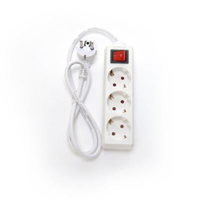 China 8 Outlet Power Strip with Surge Protector 3 Socket Indoor Extension Cord 4 H05VV-F 3x1.5mm Polyurethane Cables WIFI NO White for sale