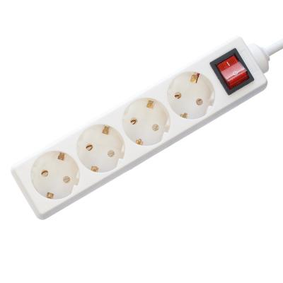 China Customized Power Socket Power Strip with Independent Switch 4 Outlets for sale