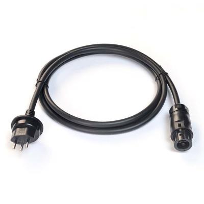 China CEE/16 3 Prong Schuko Plug AC Extension Cord Swiss Plug Cabled H07RN-F 3X1.5MM2 with BC01 Betteri Female Connector IP68 for sale