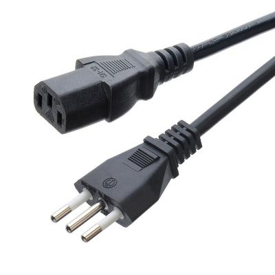 China CE IMQ 3 Pin Pure Copper 1m 1.2m 1.5m 1.8m 3m Italy Iec 320 Euro C13 16A Plug Power Cable for Laptop 1 Outlets for sale