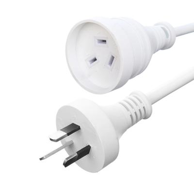 Κίνα SAA 3 Pin Unrewireable Plug Outdoor Holiday Extension Cord με καλώδιο H05VV-F 3x0.75MM2 και τύπο αρσενικού τερματισμού IEC 60227 προς πώληση