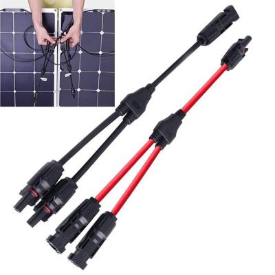 China DC 1500V Rated PV004 Connector Electrical Wire for Solar Installations 100M/1roll Length Y Type Solar PV Branch Cable for sale