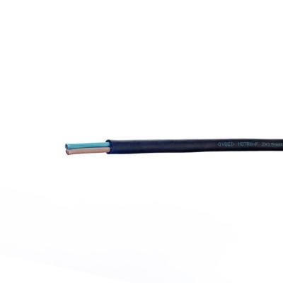 China Material conductor Cobre H07RN-F 2x1.5 2 núcleo plano aislado de caucho cable de alimentación 1.5 mm cuadrados para exteriores en venta