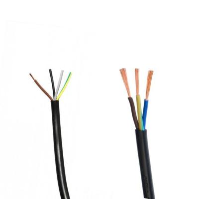 China 100% Cable de cobre puro Pvc isolado H05vv f 3gx1 H05vv f 4g1 3cores 4 núcleos Multi-núcleo de fio de personalização de fio à venda