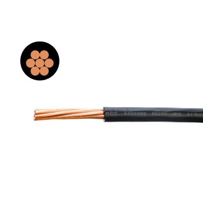 China Copper Conductor PVC Jacket H07V-R Single Core 7-Wire 0.75mm-4mm Electrical Building Cable for House Wiring Projects for sale