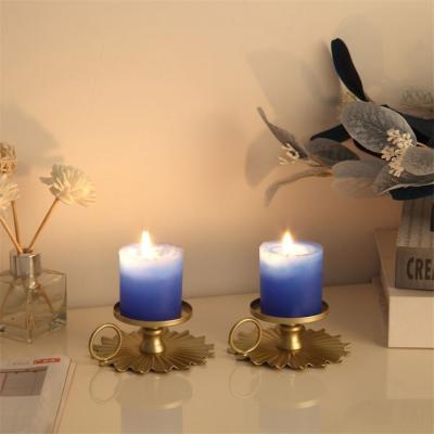 China Modern Home Decoration Gold Stand Candle Holders Metal Iron Stick Candle Holders For Decorative Table for sale