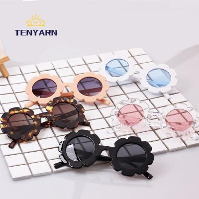 China Fashion Sunglasses Tenyarn Sun Flower Sun Glasses Kids Sunglasses UV400 Oculos De Sol Eyewear Accessories Sun Glasses Baby Kids for sale