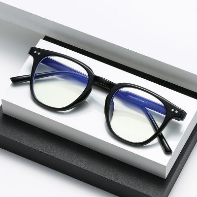 China Tingyuan Standard Vintage Anti Blue Light Blocking TR90 Eye Glasses Frame Small Square Glasses Computer Unisex Plastic Eyewear 2021 for sale