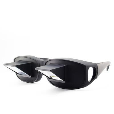 China Fashion Sunglasses Lazy Creative Periscope Reading Side View Horizontal Glasses Push In Prism Glasses for sale