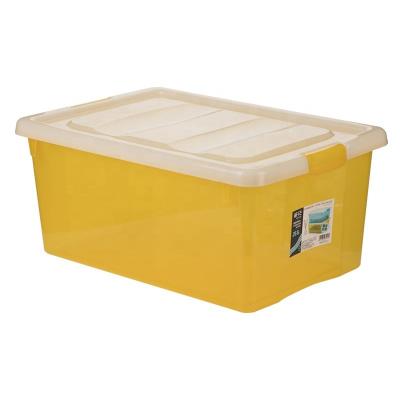 China 26.6 L Sustainable Storage Box Large Plastic Storage Box Indoor Home Decorative Container for sale