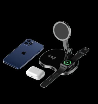 China 15W Earphone 3 in 1 Wireless Charger for Phone Watch Earphone Foldable Fast Charging for sale