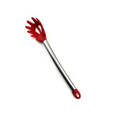 China Roiphebelle Viable 11 Pieces Red Silicone Cooking Stainless Steel Handle Kitchen Utensil Master Set for sale