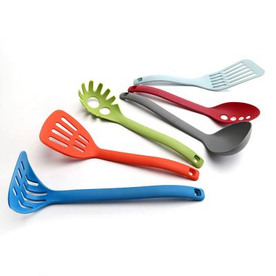 China Sustainable Private Label 6 In 1 Nylon Cookware Set Straight Injection Nylon Kitchen Utensil for sale