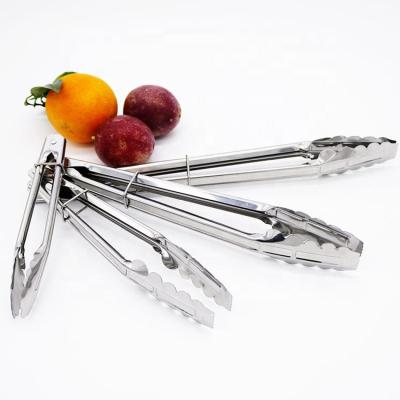 China 16 Inch Long Handle Stainless Steel Food Tongs Durable High Quality BBQ Tongs for sale