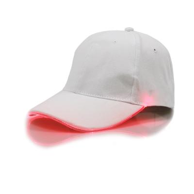 China JOINT part supplies wholesale 100% cotton LED baseball cap hats for sale