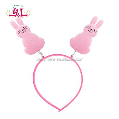 China Pink Cute Easter Bunny Decoration Head Bopper For Easter for sale