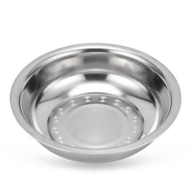 China 201 Stainless Steel Basins Food Container Sustainable Thickened Premium Seasoning Mixing Bowl for sale