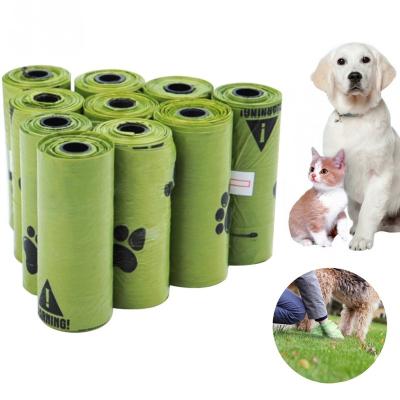 China Recyclable Wholesale Biodegradable Dog Waste Bag Pet Poop PLA Bags For Outdoor Residue Cleaning for sale