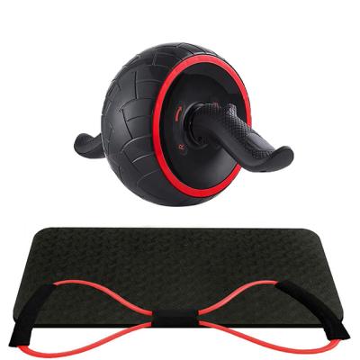 China Universal Hot Selling Abdominal Roller Wheel With Knee Pad And Resistance Loop for sale