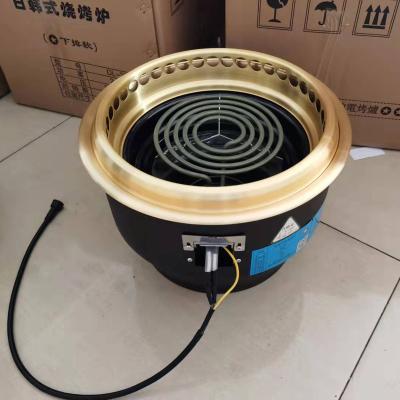 China Morden Korean Style Electric Barbecue Round Korean Electric Barbecue Grill for sale