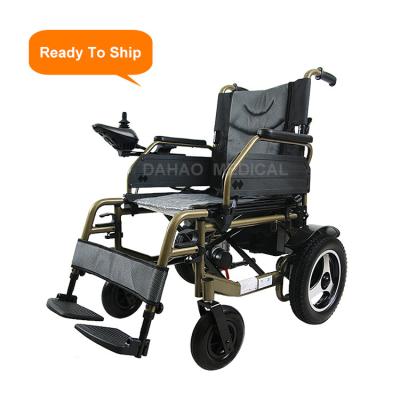 China Easy Operation Moderate Price The Lead Acid Battery Electric Foldable Wheelchair Electric Wheelchair For Elderly for sale