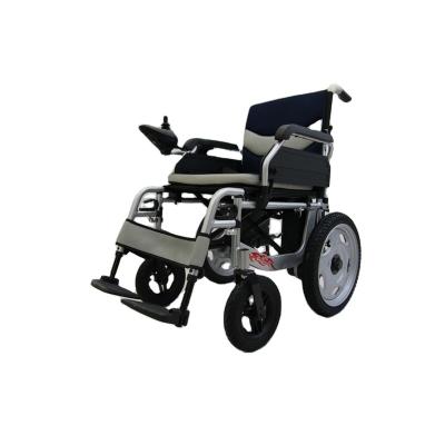 China Hot Selling Electric Wheelchair Lightweight Aluminum Alloy Standard Portable Folding Electric Wheelchair for sale