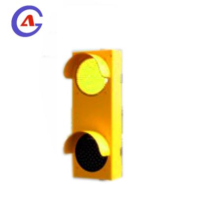 China Traffic Safety Led Warning Lights Diameter 300mm Metal Hazard Warning Yellow Flashing Traffic Light for sale