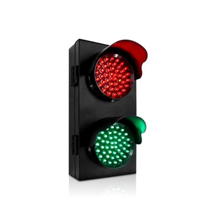 China Traffic Safety Led Warning Lights 100mm Two Way LED Traffic Light Random Control for sale