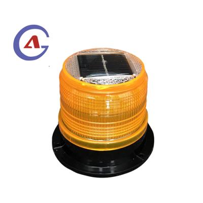 China Warning Road Hazards Solar Magnetic Warning LED Beacon Light for sale