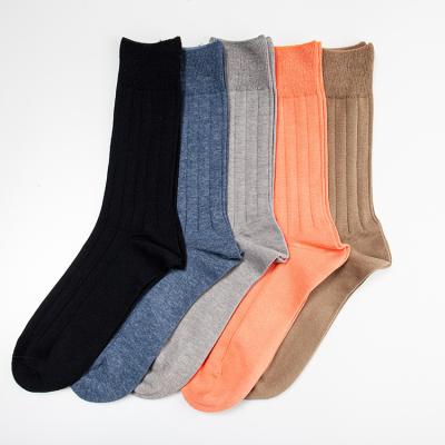 China Custom Logo QUICK DRY Cotton Warm Mens Socks Smooth Comfortable Winter Crew Business Dress Socks For Men for sale