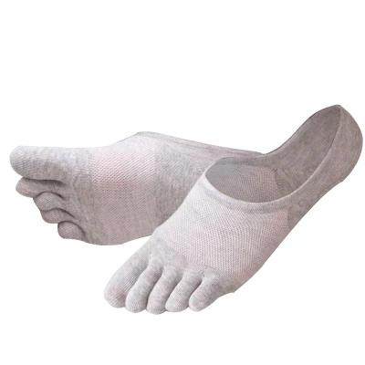 China New Style Breathable Men's No Show Socks QUICK DRY Mesh 5 Toe Invisible Socks For Men for sale