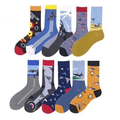 China 2021 New Design QUICK DRY winter hot funny crew cartoon sock hip hop fashion socks for men for sale