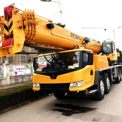 China TRUCK CRANE 55 ton boom lifting crane with 60.3m long booms XCT55L5 for sale