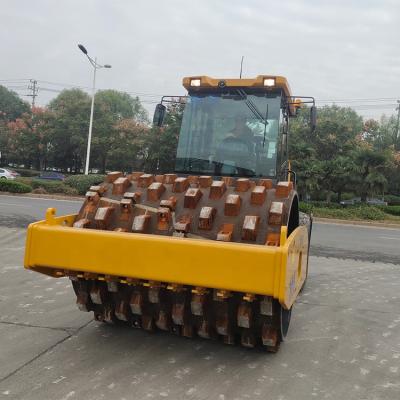 China Construction material shops 16t road roller machine XS163 small road roller with padfoot for sale